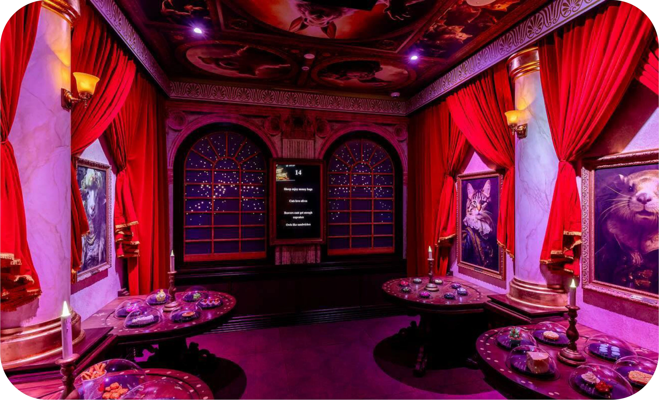 Restaurant room interior