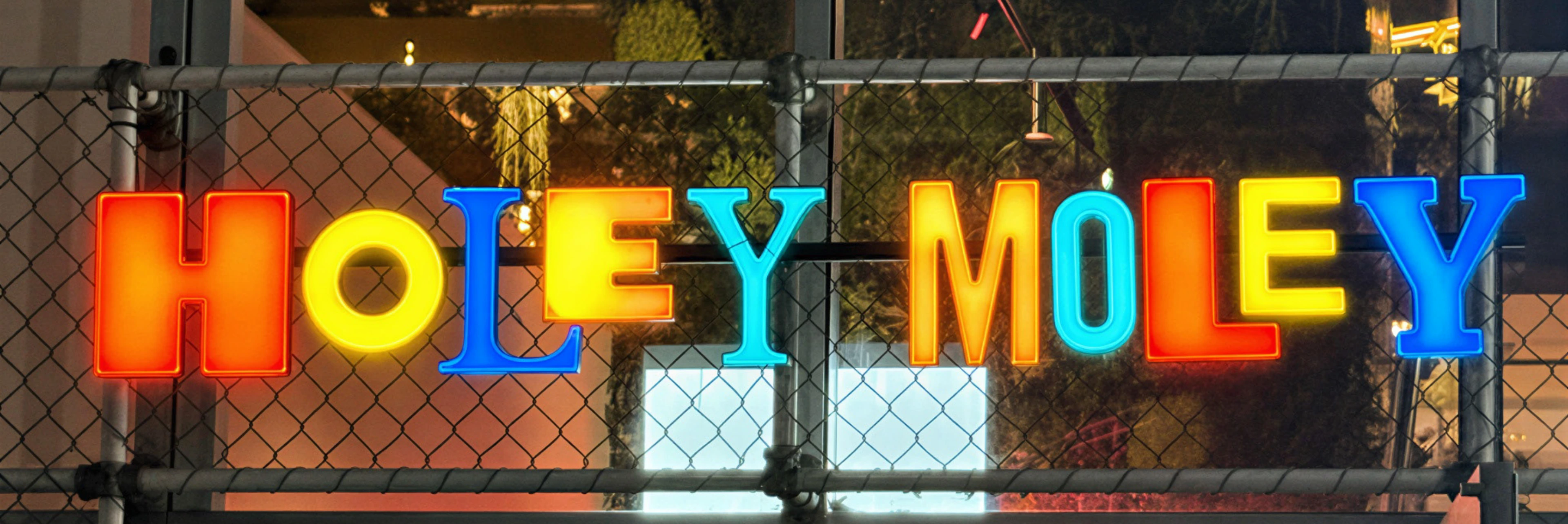 Holey Moley entrance sign