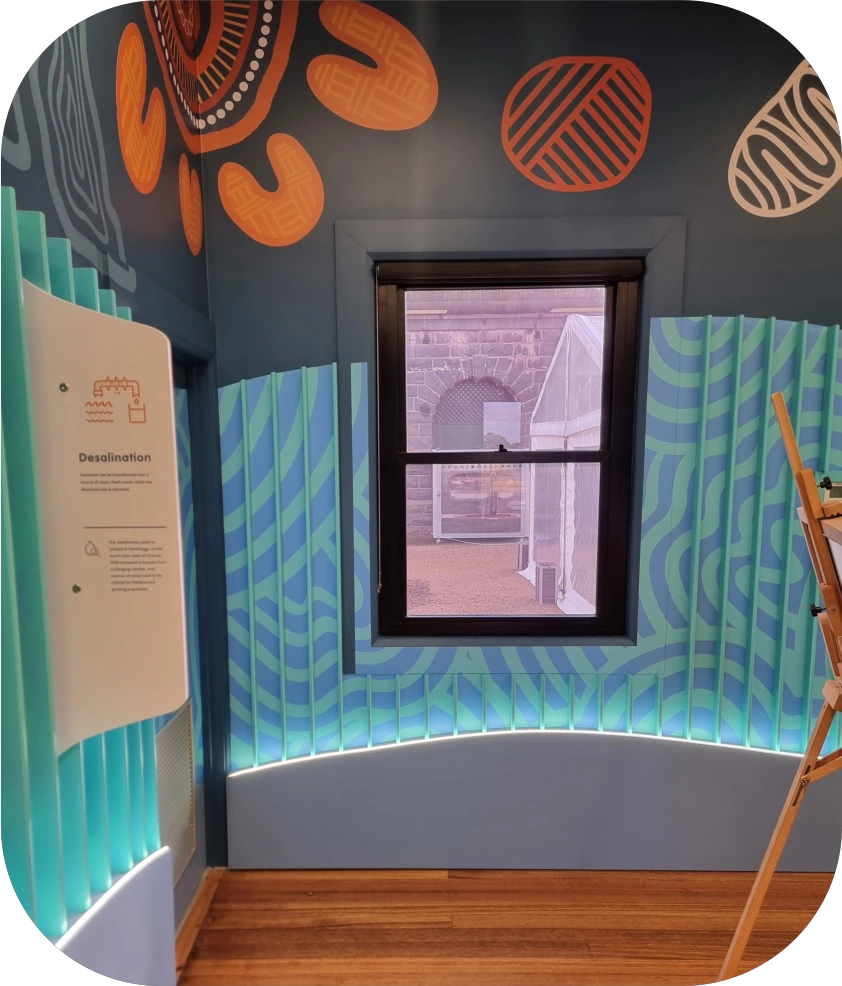 Future Water Story wall display