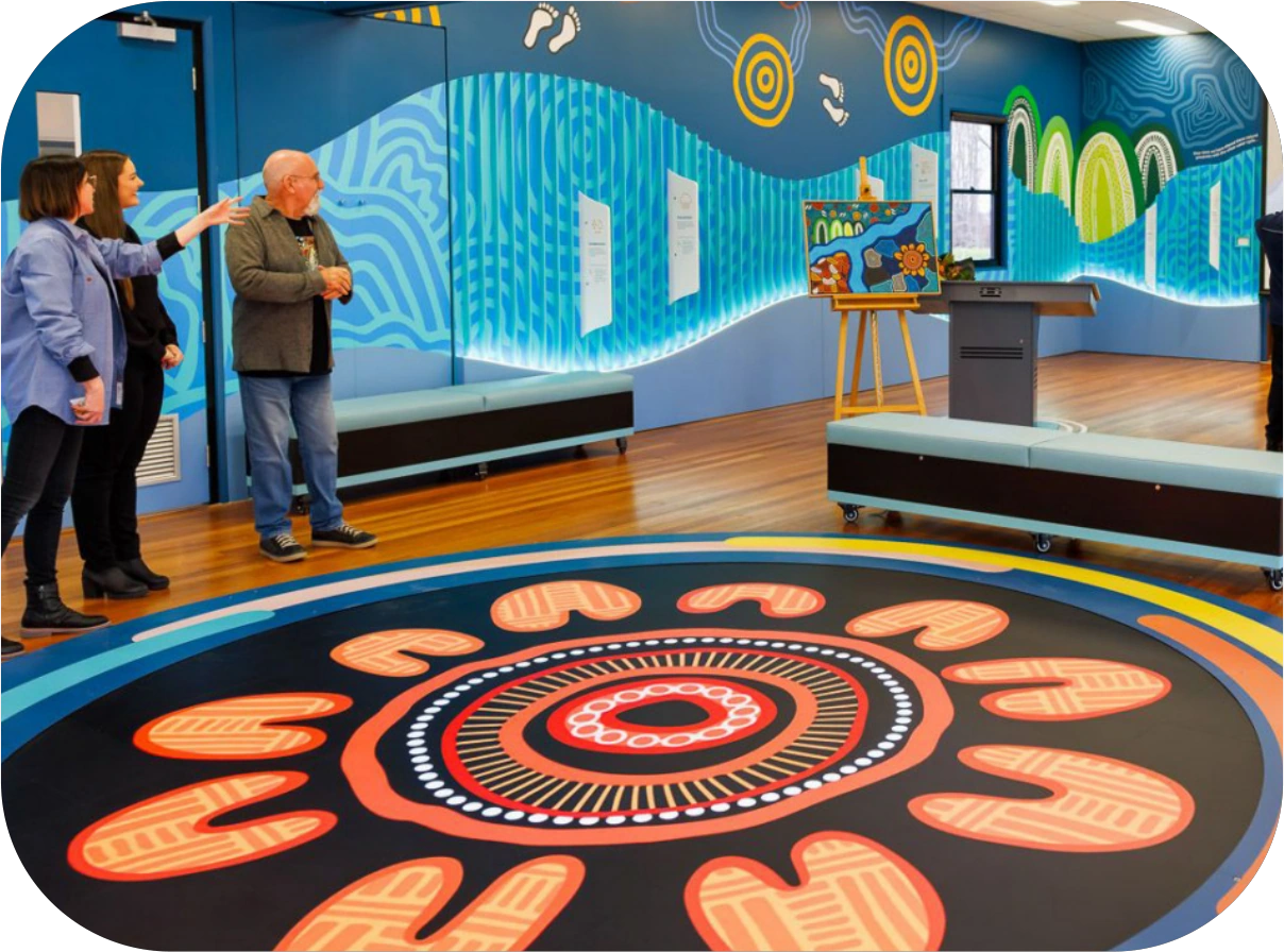 Future Water Story gallery and interactive floor