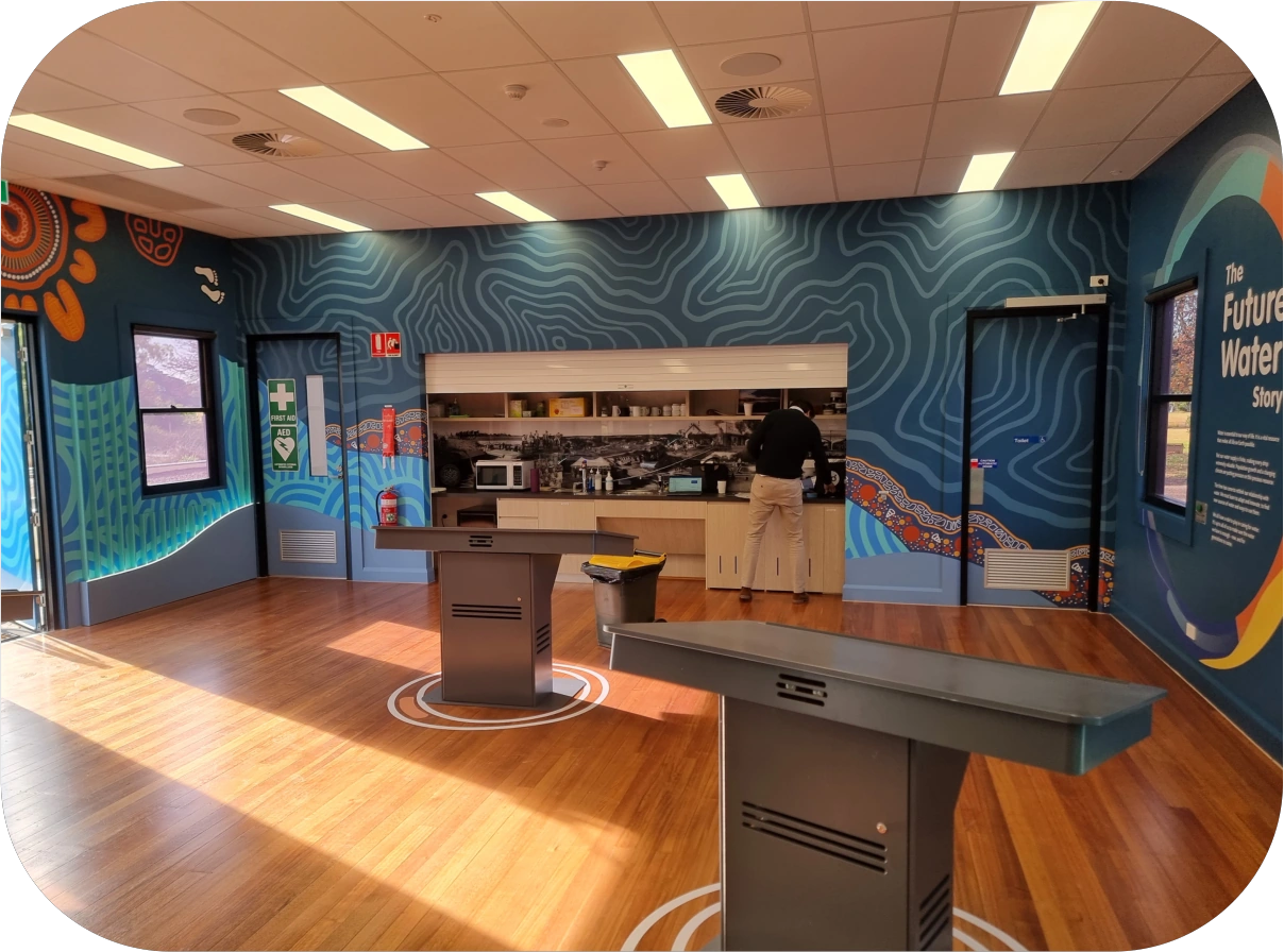 Future Water Story gallery interior