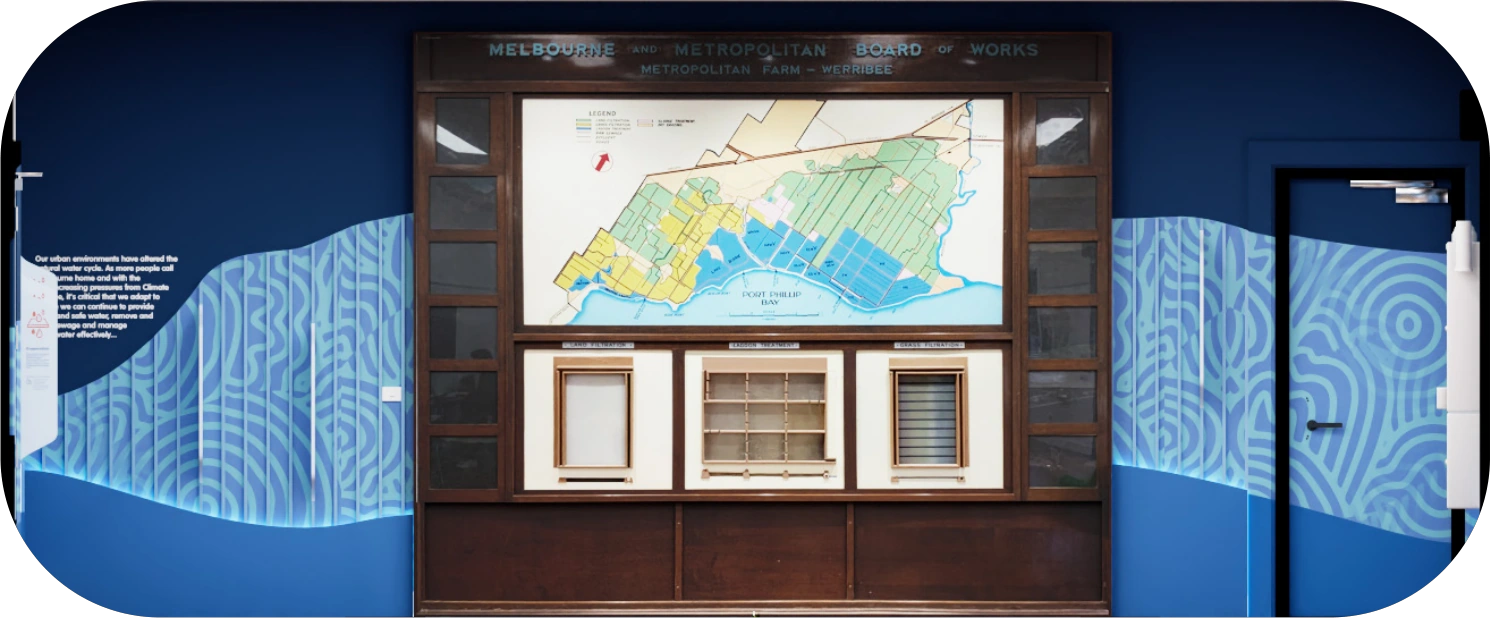 Future Water Story interpretive display elevation